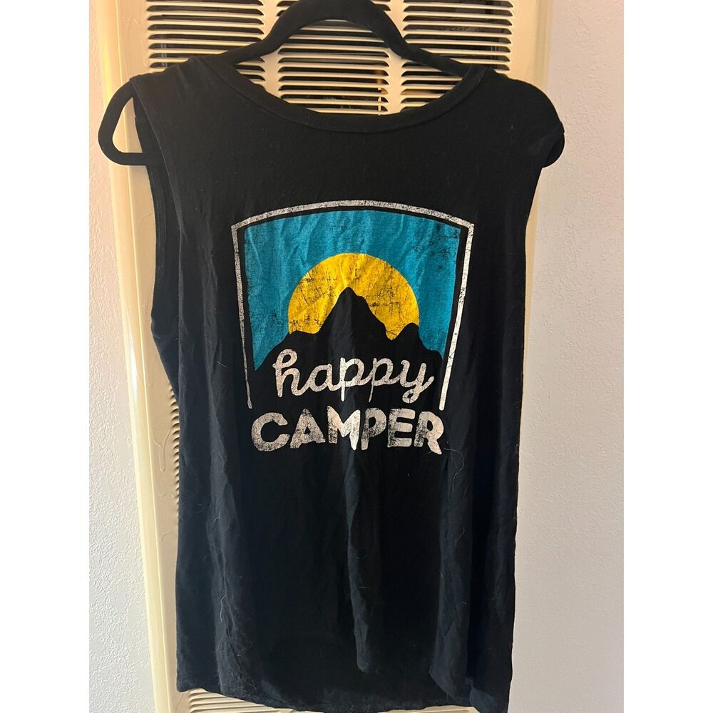 Zutter Happy Camper Graphic Muscle Tank - Size Small
